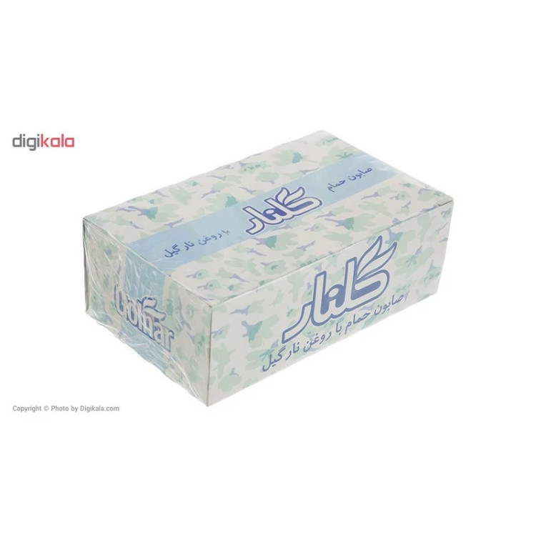 صابون گلنار مدل روغن نارگیل بسته 6 عددی
