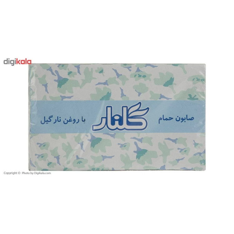 صابون گلنار مدل روغن نارگیل بسته 6 عددی